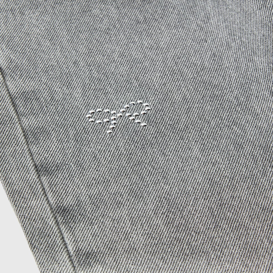 Girls Grey Wash Bow Detail Jeans (7-15yrs)