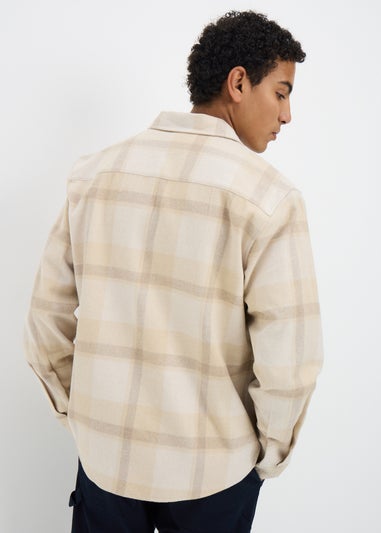Stone Checked Brushed Overshirt
