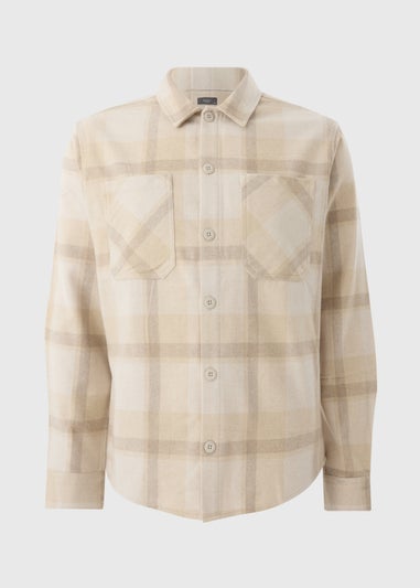 Stone Checked Brushed Overshirt