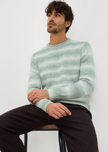 Green Gradient Crew Jumper