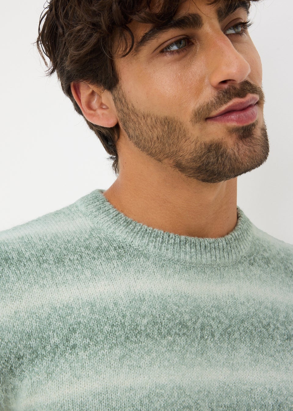 Green Gradient Crew Jumper