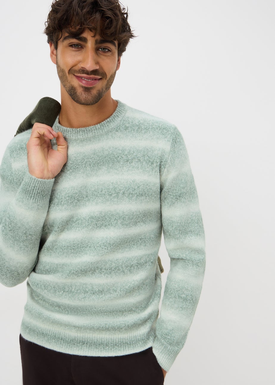 Green Gradient Crew Jumper