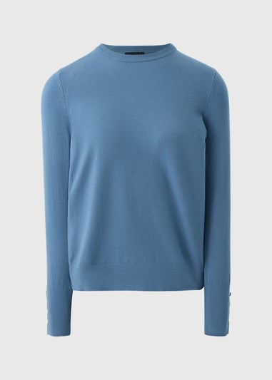 Et Vous Blue Fine Gauge Jumper