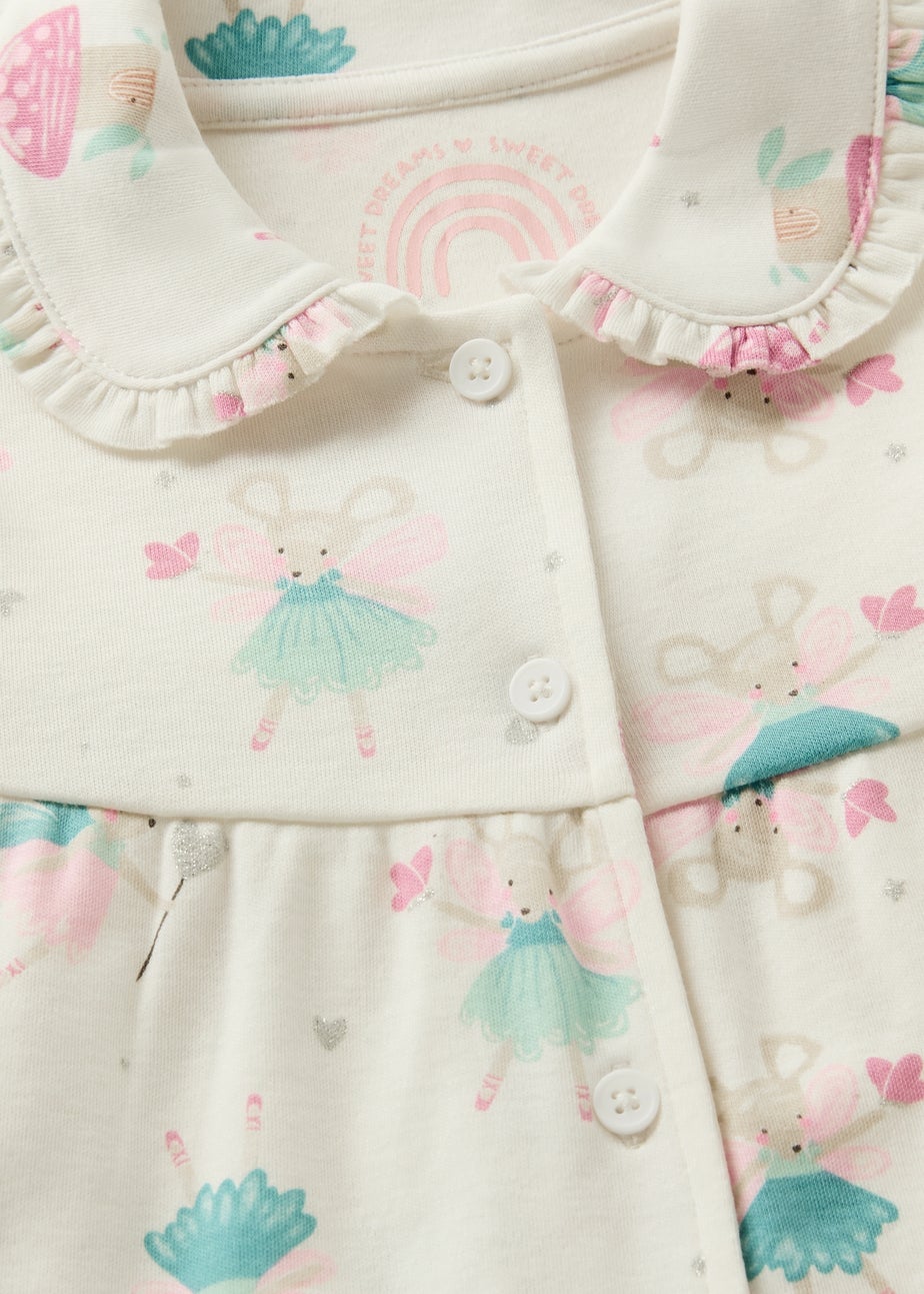 Girls Cream Pyjama Set (1-7yrs)