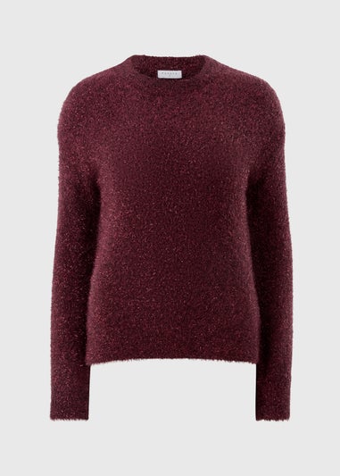Burgundy Tinsel Jumper