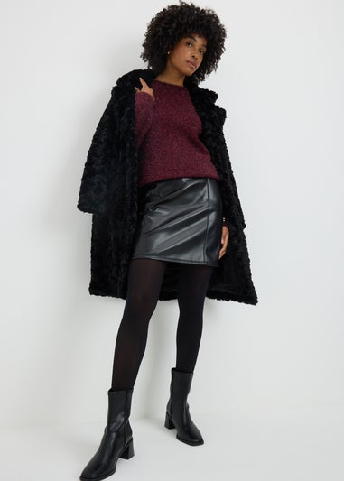 Burgundy Tinsel Jumper