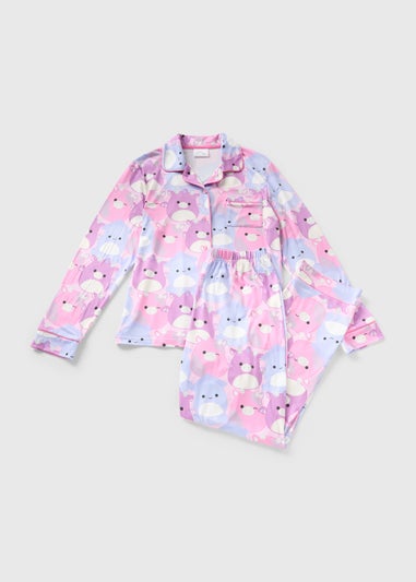 Squishmallows Girls Purple Soft Touch Pyjama Set (5-13yrs)