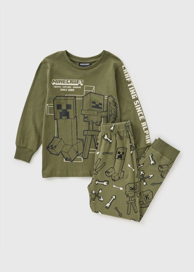 Minecraft Boys Khaki Pyjama Set (4-13yrs)