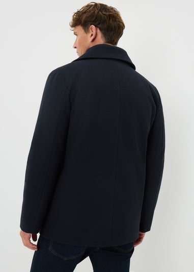 Taylor & Wright Navy Double Breasted Peacoat