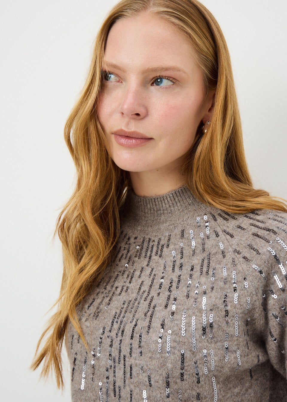 Oatmeal Scatter Sequin Jumper