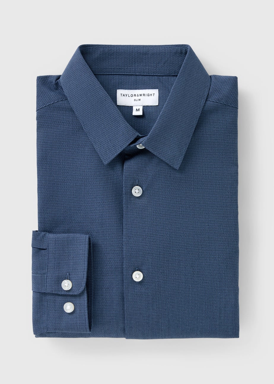 Taylor & Wright Denim Blue Slim Fit Shirt