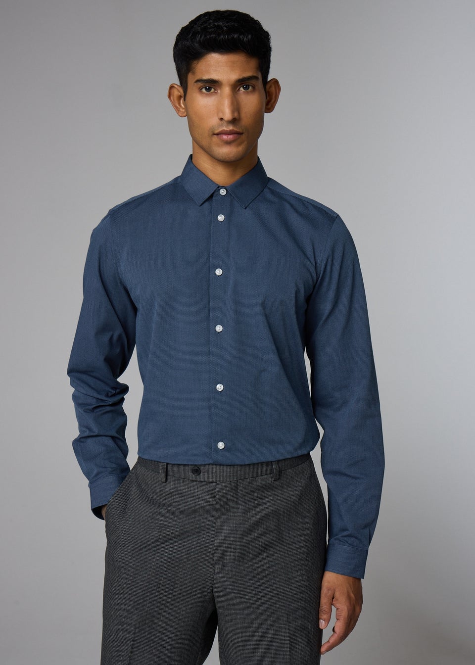 Taylor & Wright Denim Blue Slim Fit Shirt