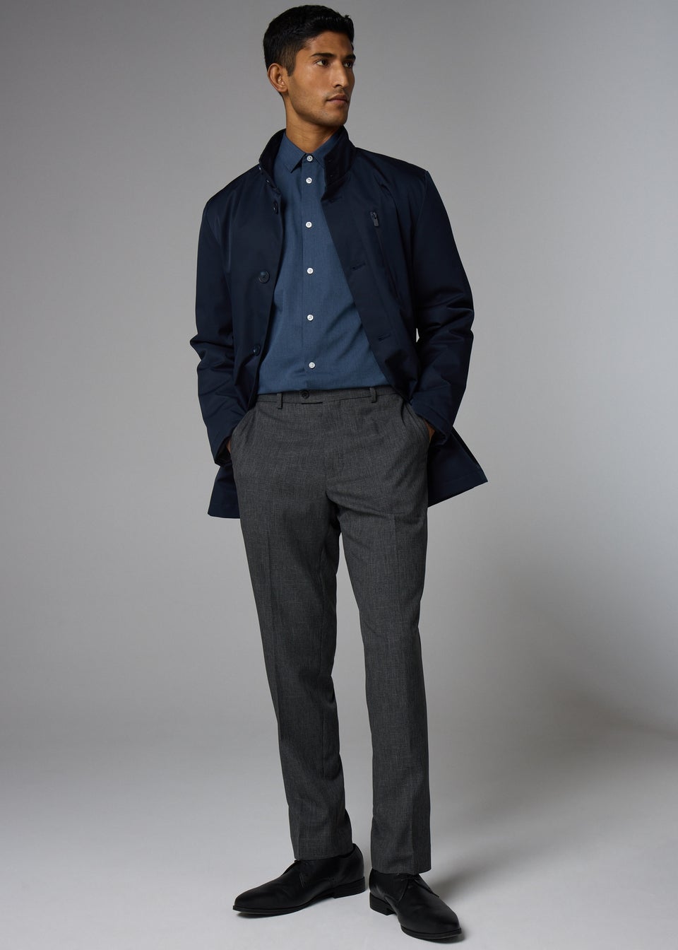 Taylor & Wright Denim Blue Slim Fit Shirt