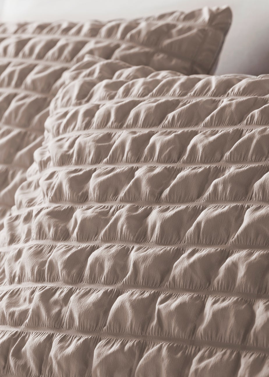 Natural Seersucker Duvet Set