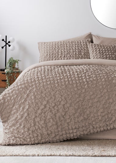 Natural Seersucker Duvet Set