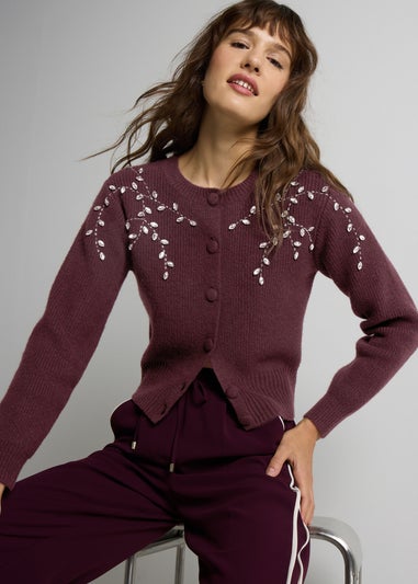 Et Vous Burgundy Cardigan
