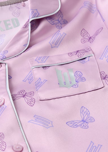 Wicked Girls Lilac Satin Pyjama Set (4-13yrs)