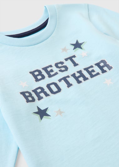 Boys Blue Best Brother Pyjama Set (1-7yrs)