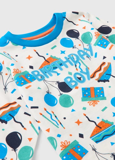 Boys Multicolour Birthday Boy Pyjama Set (1-7yrs)