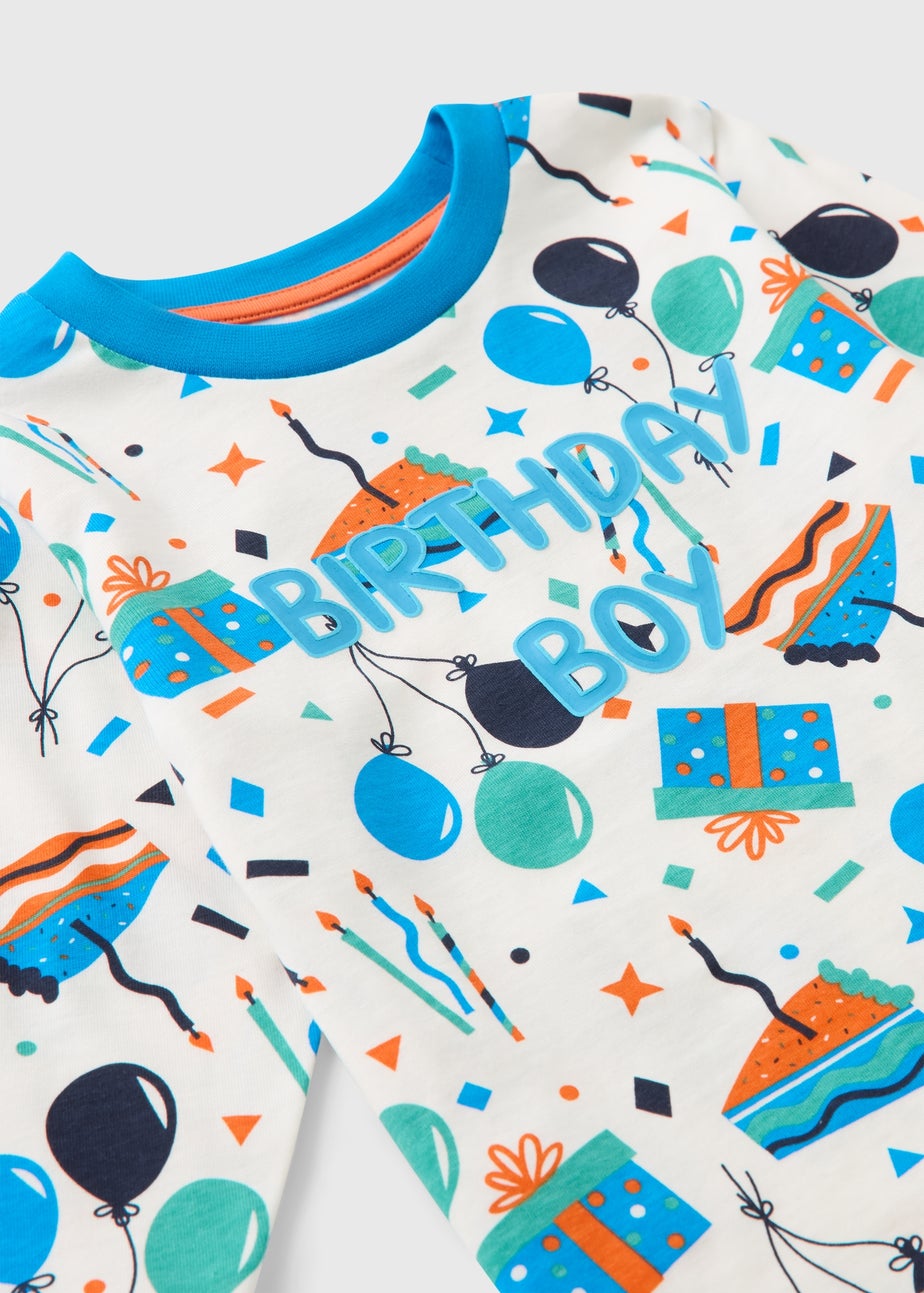 Boys Multicolour Birthday Boy Pyjama Set (1-7yrs)