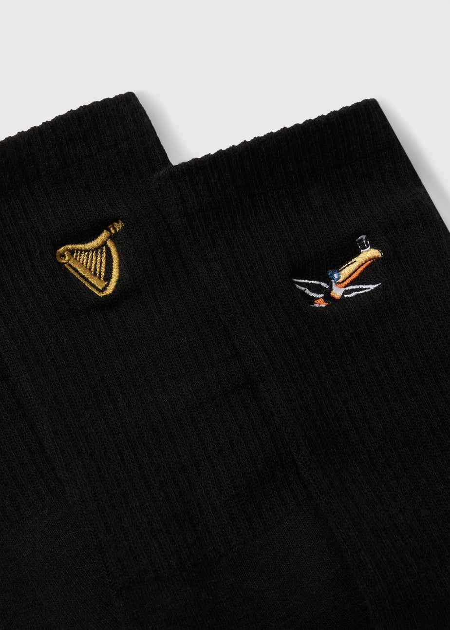 3 Pack Black Guinness Socks