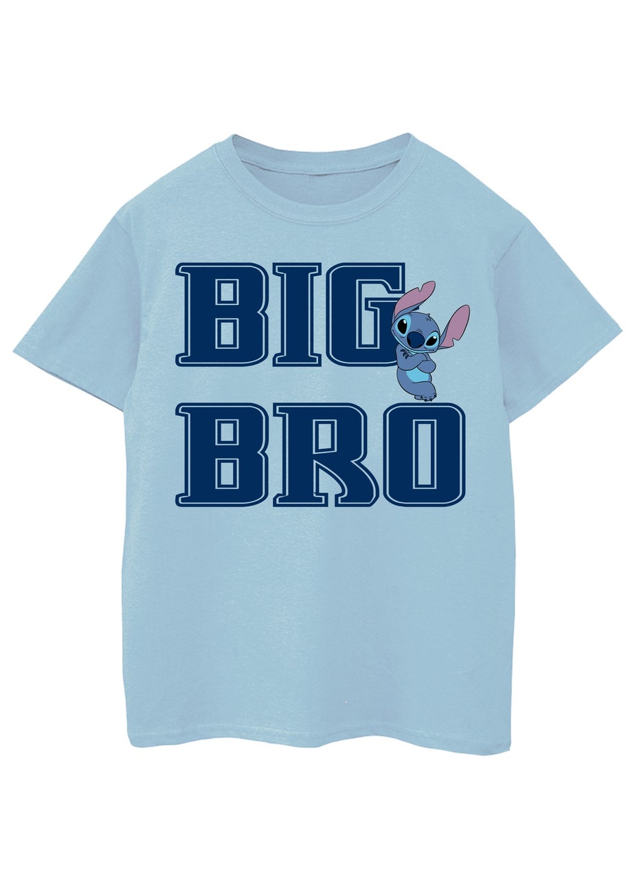 Disney Lilo & Stitch Big Brother Boys Blue Graphic T-Shirt (3-13 Years)