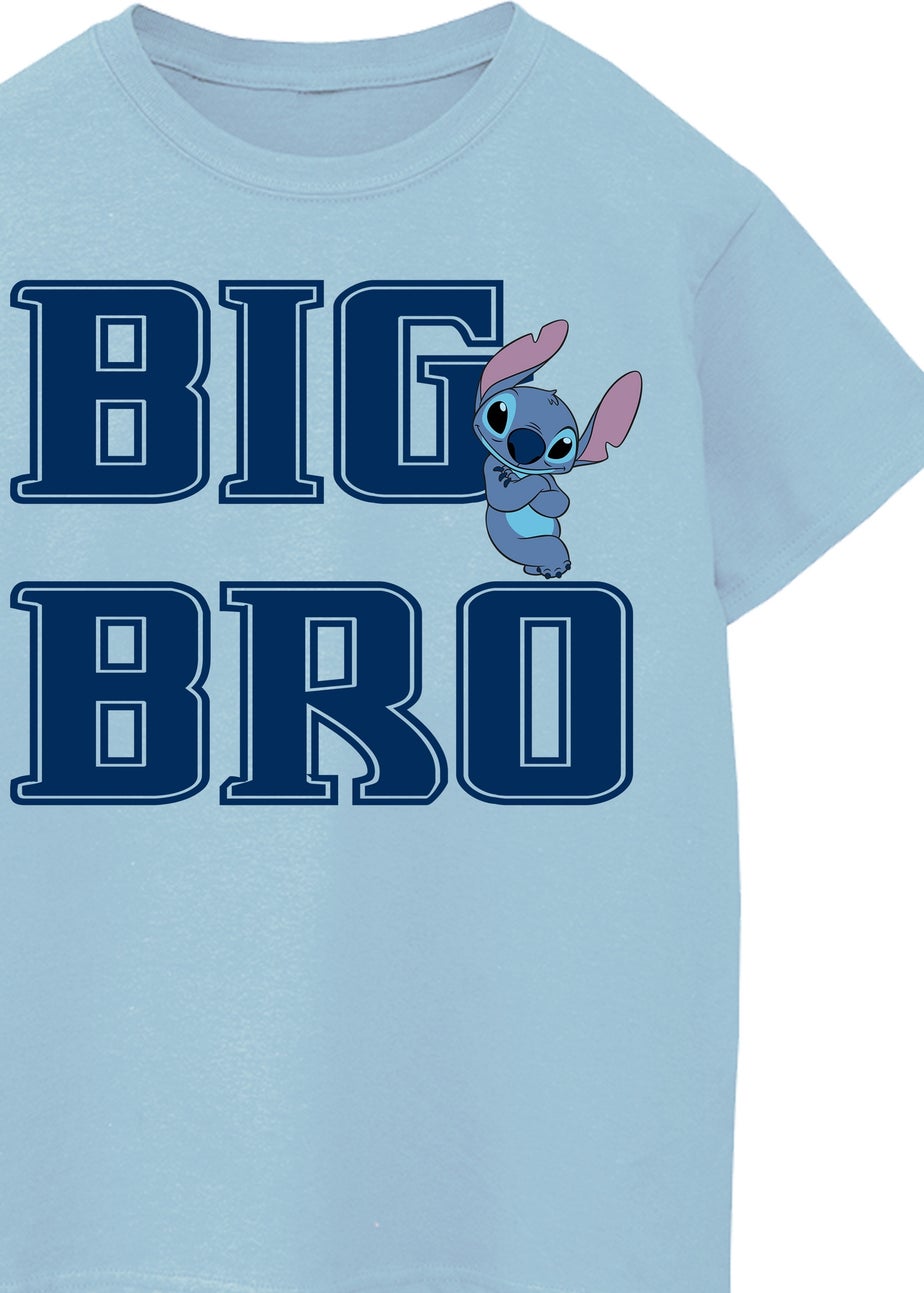 Disney Lilo & Stitch Big Brother Boys Blue Graphic T-Shirt (3-13 Years)
