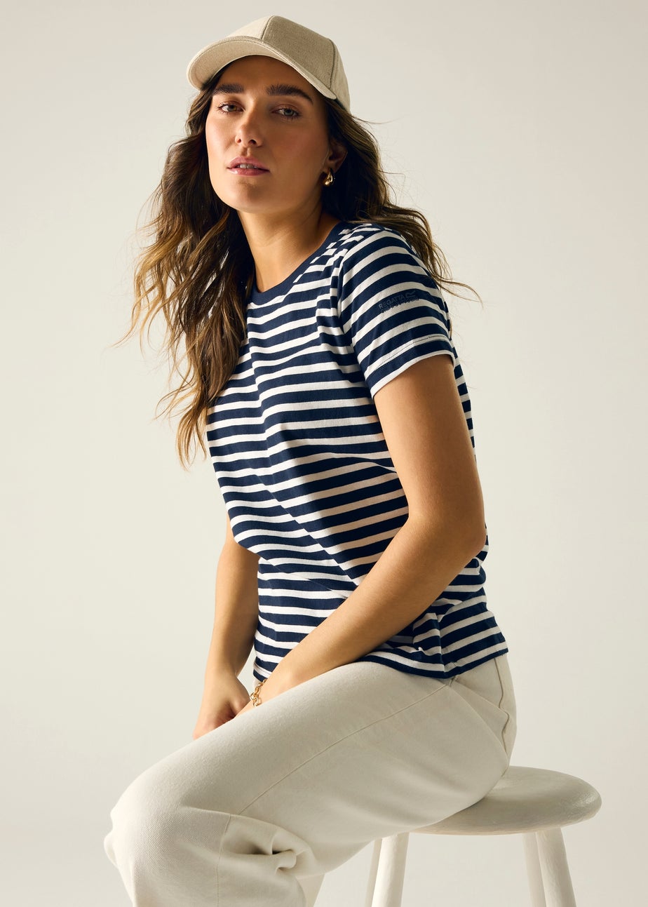 Regatta Navy Stripe Bayletta Tee