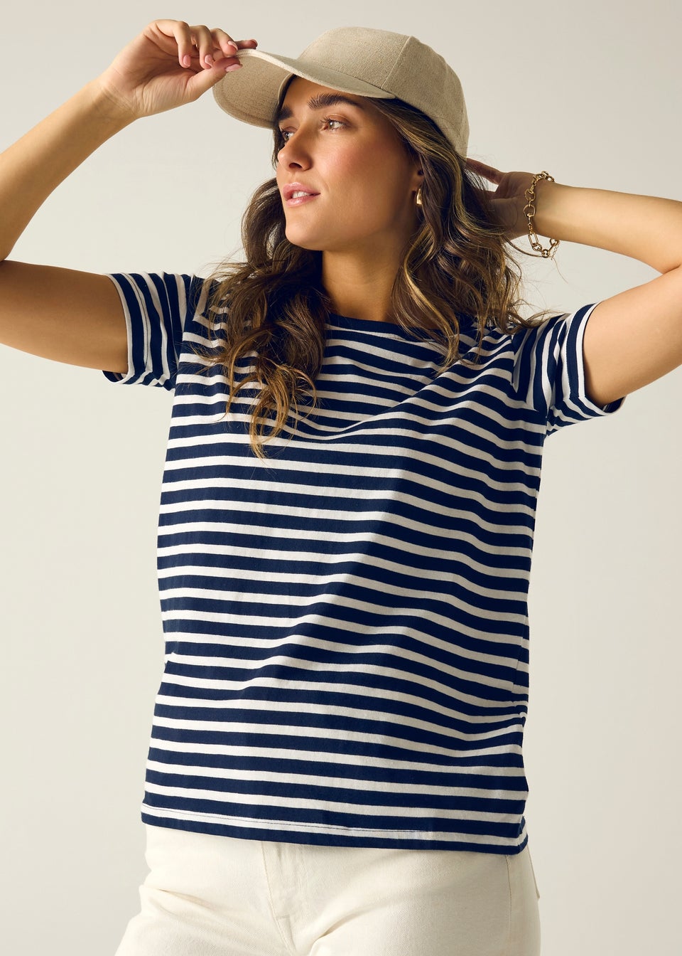 Regatta Navy Stripe Bayletta Tee