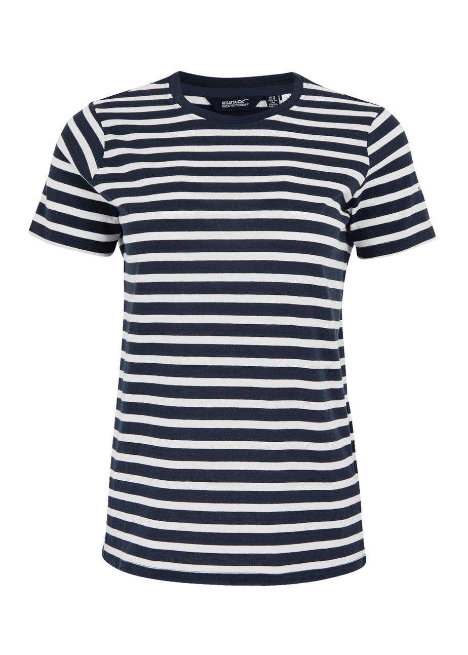 Regatta Navy Stripe Bayletta Tee