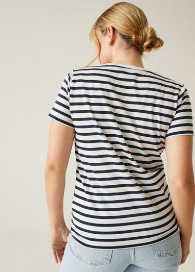 Regatta White/Navy Stripe Bayletta Tee