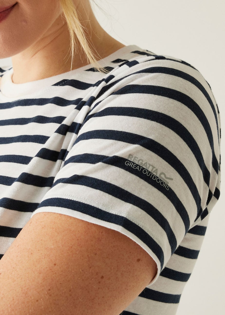 Regatta White/Navy Stripe Bayletta Tee