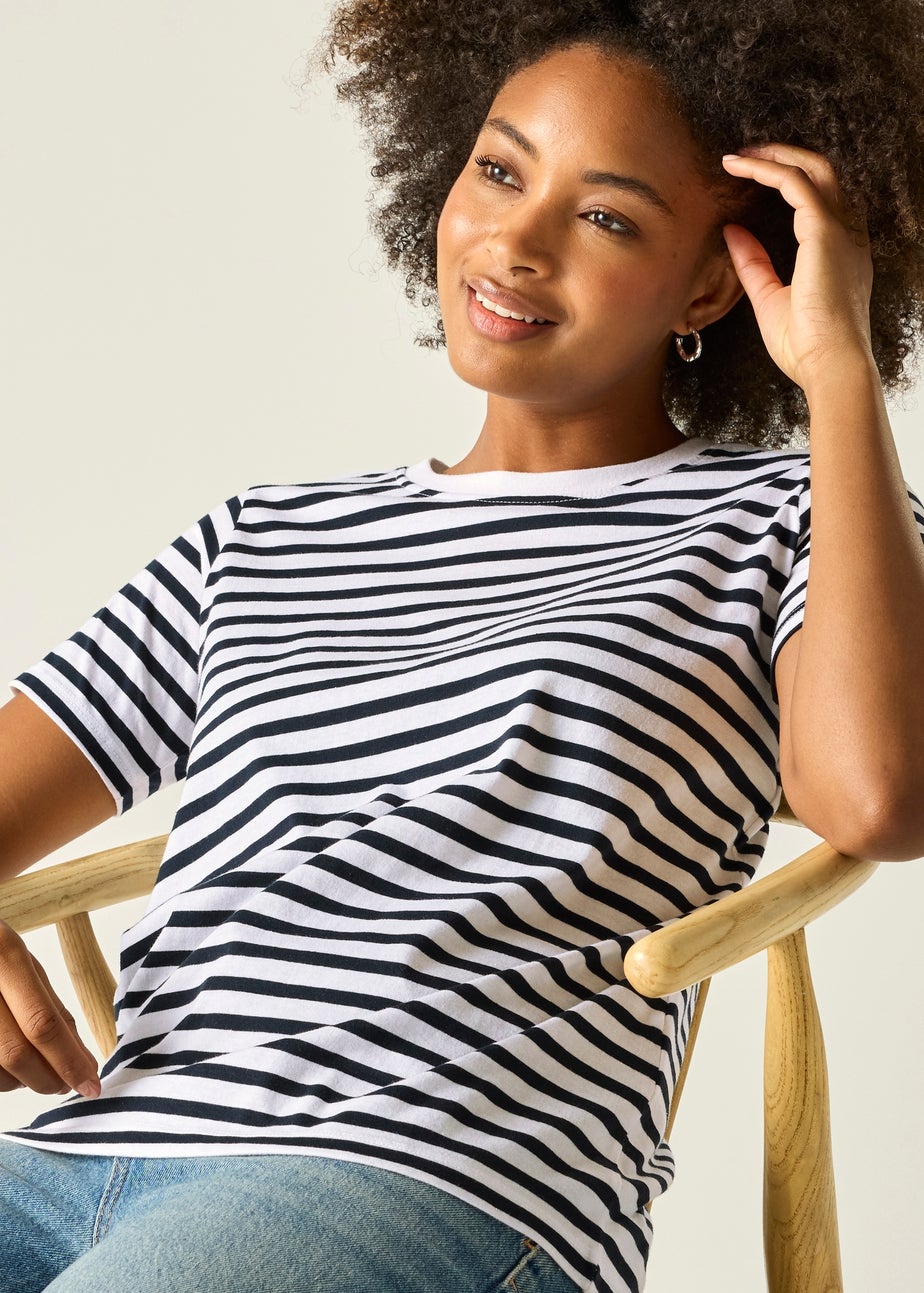 Regatta White/Navy Stripe Bayletta Tee