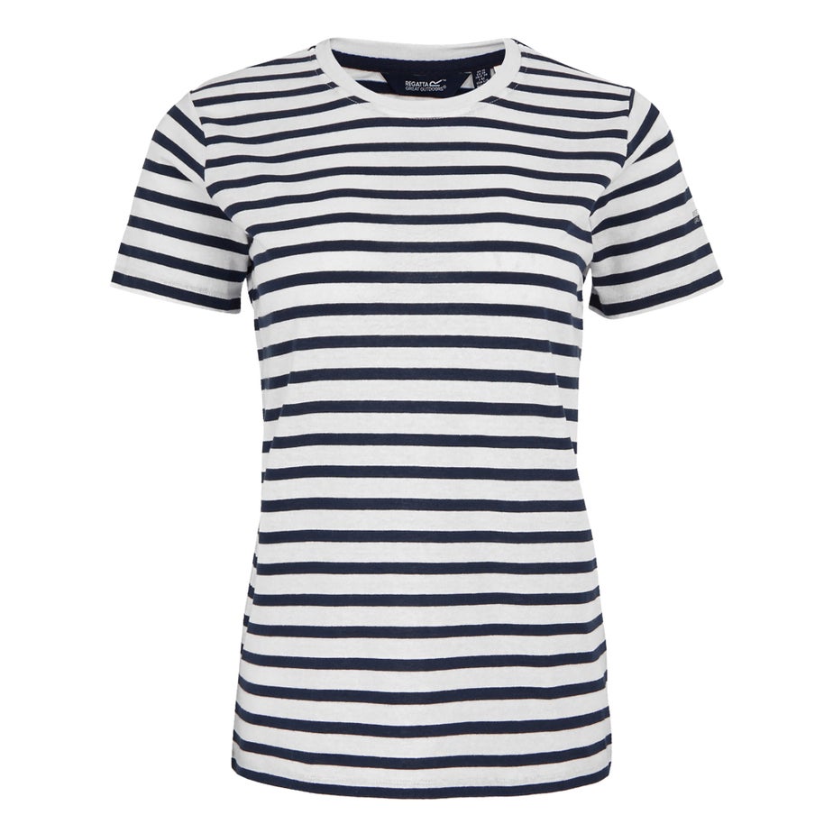 Regatta White/Navy Stripe Bayletta Tee