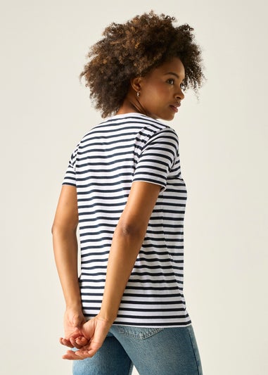 Regatta White/Navy Stripe Bayletta Tee