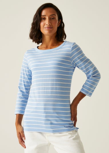 RegattaSky Blue Stripe Bayletta II Tee