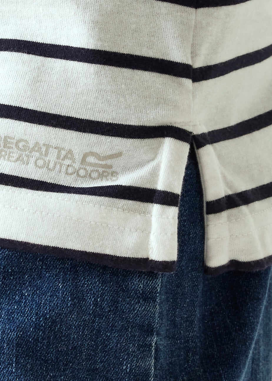 Regatta White/Navy Stripe Bayletta II Tee