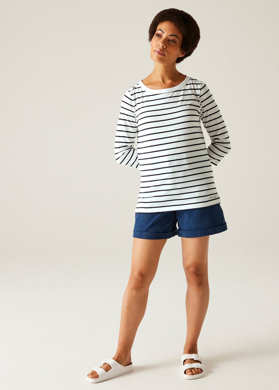 Regatta White/Navy Stripe Bayletta II Tee