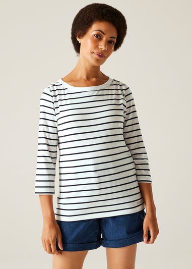 Regatta White/Navy Stripe Bayletta II Tee