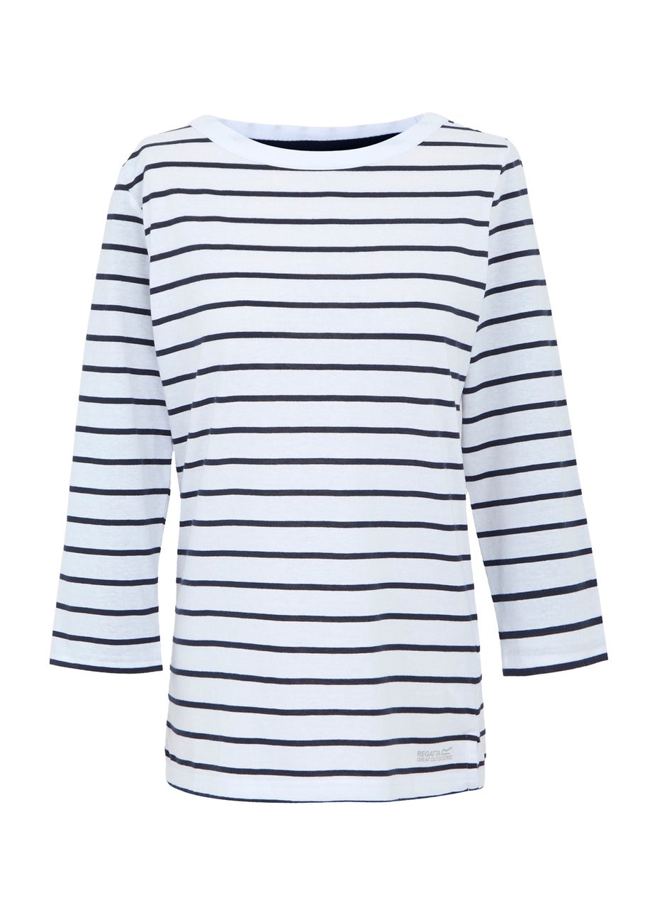Regatta White/Navy Stripe Bayletta II Tee