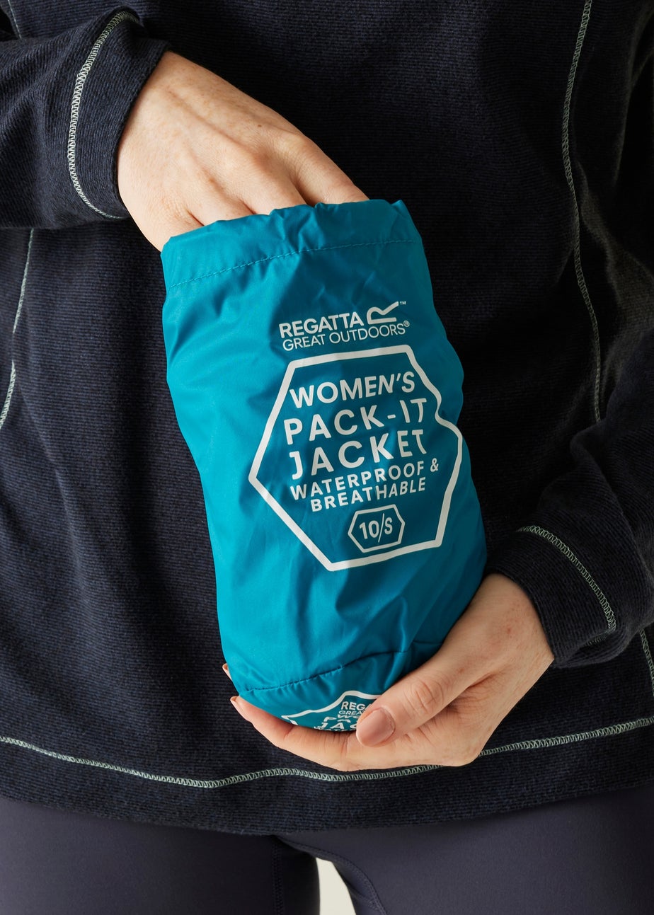 Regatta Turquoise Pack-It III Waterproof Breathable Isolite Jacket