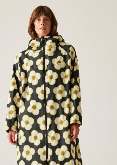 Regatta Spinning Flower Black Orla Waterproof Hydrofort Changing Robe