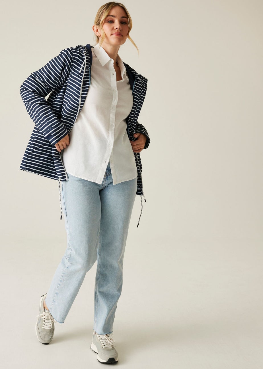 Regatta Navy Stripe Bayletta II Waterproof Breathable Isotex Jacket