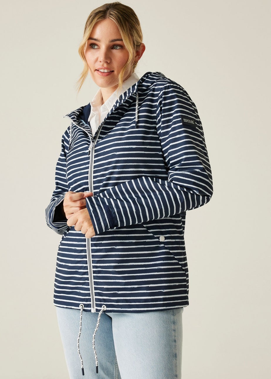 Regatta Navy Stripe Bayletta II Waterproof Breathable Isotex Jacket