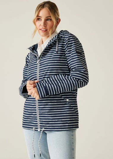 Regatta Navy Stripe Bayletta II Waterproof Breathable Isotex Jacket