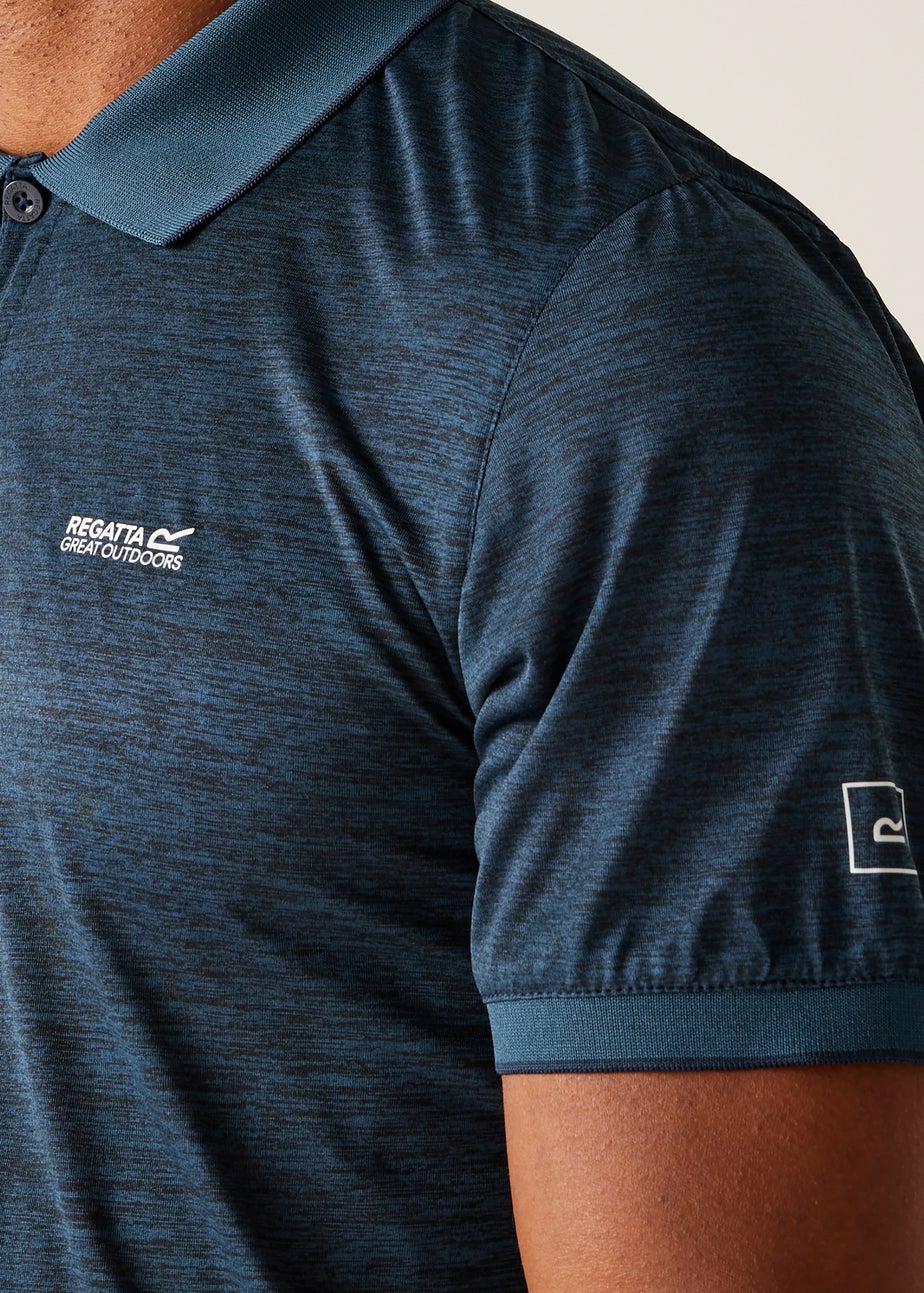 Regatta Moonlight Denim Navy Remex II Quick Dry Polo Shirt