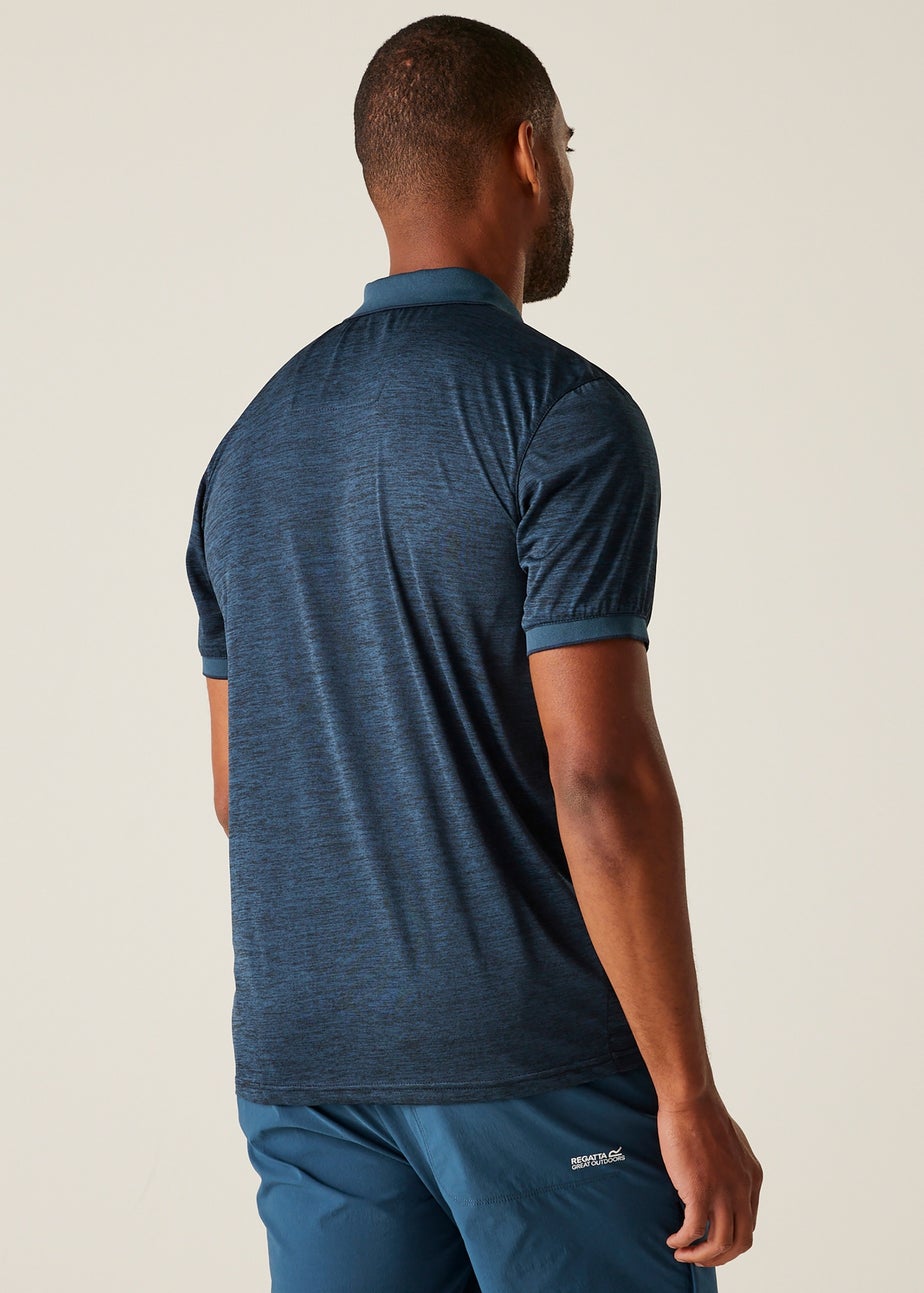 Regatta Moonlight Denim Navy Remex II Quick Dry Polo Shirt