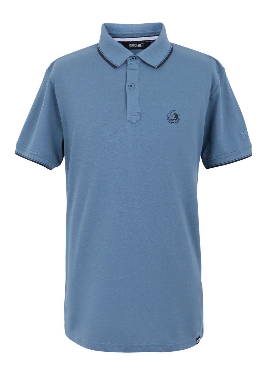 Regatta Pastel Blue Tipping Tadeo II Polo Shirt