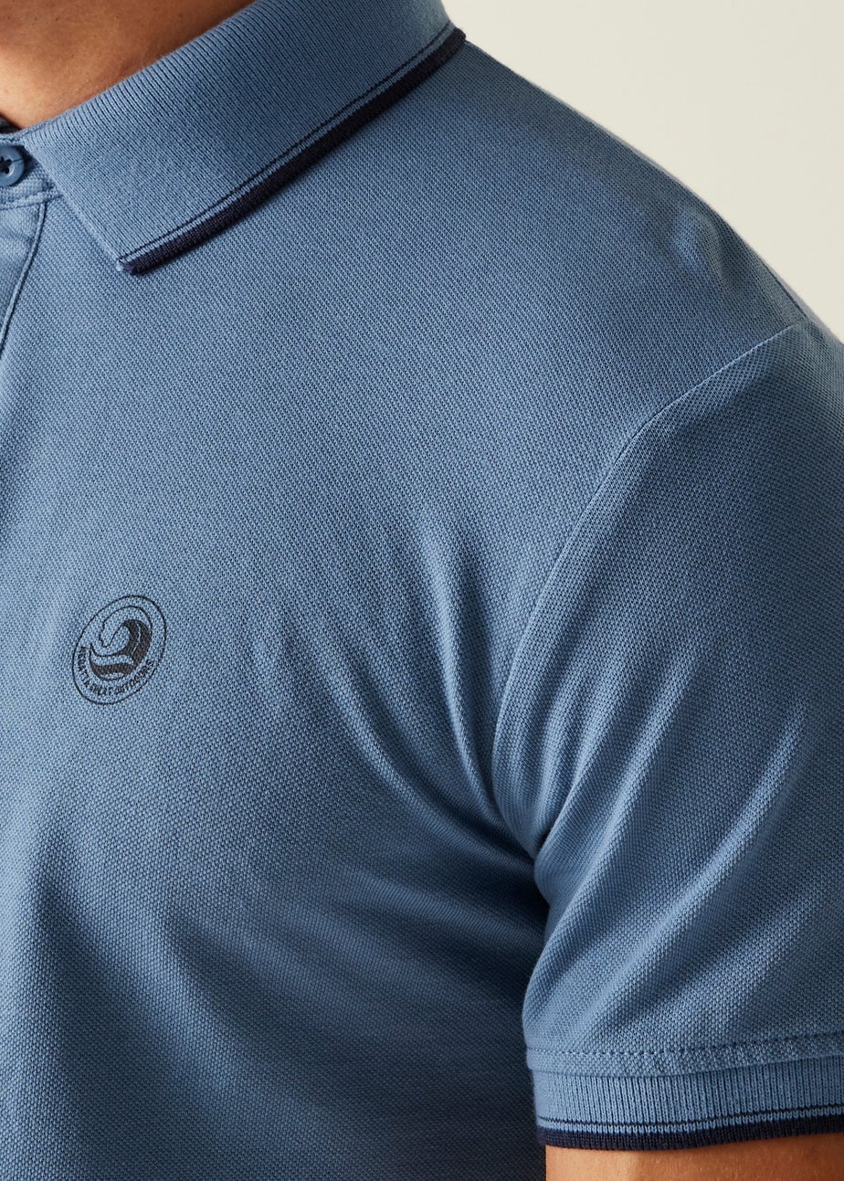 Regatta Pastel Blue Tipping Tadeo II Polo Shirt