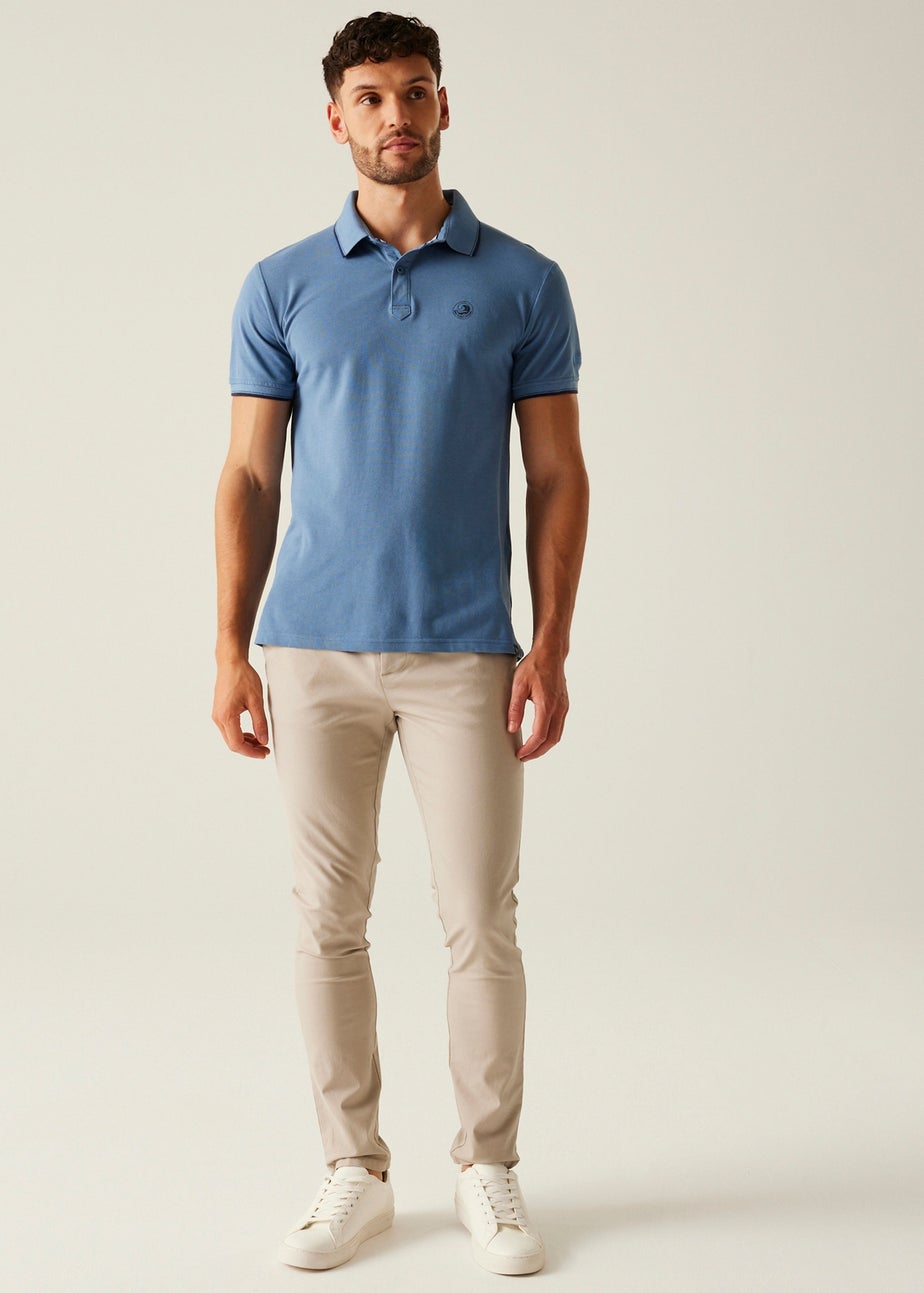 Regatta Pastel Blue Tipping Tadeo II Polo Shirt
